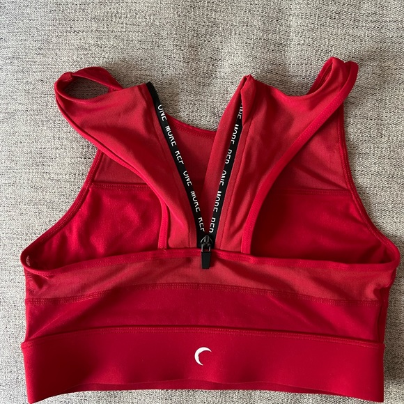 NWOT Zyia Active Red One More Rep All Star Racerback Sports Bra - Picture 3 of 4
